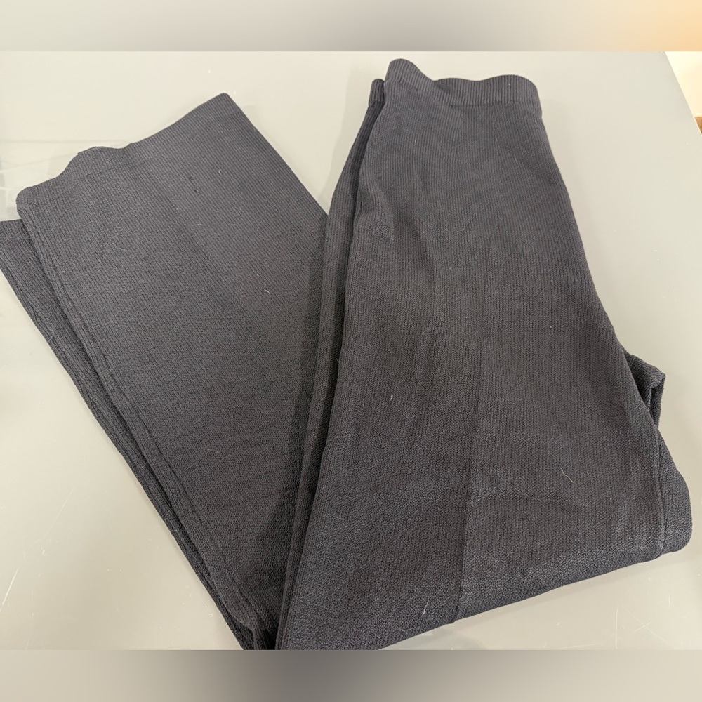 St John Basics Black Knit Pants